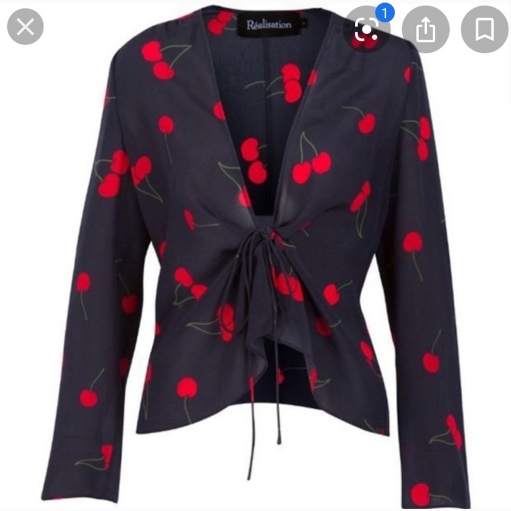 Realisation par cherry tie top size small - Picture 1 of 1